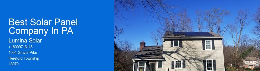Best Solar Panel Company In PA